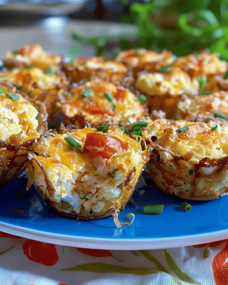Easy Cheesy Cauliflower Muffins (Low Carb)