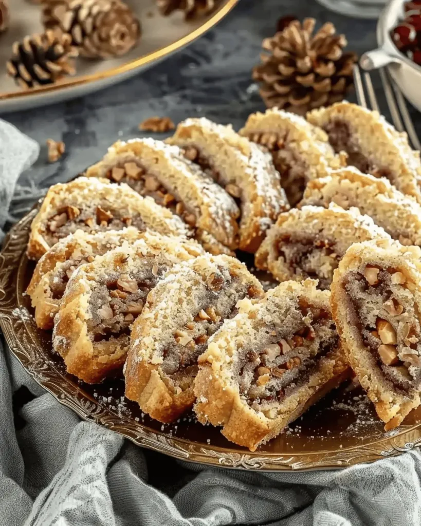 Italian Nut Roll Cookies