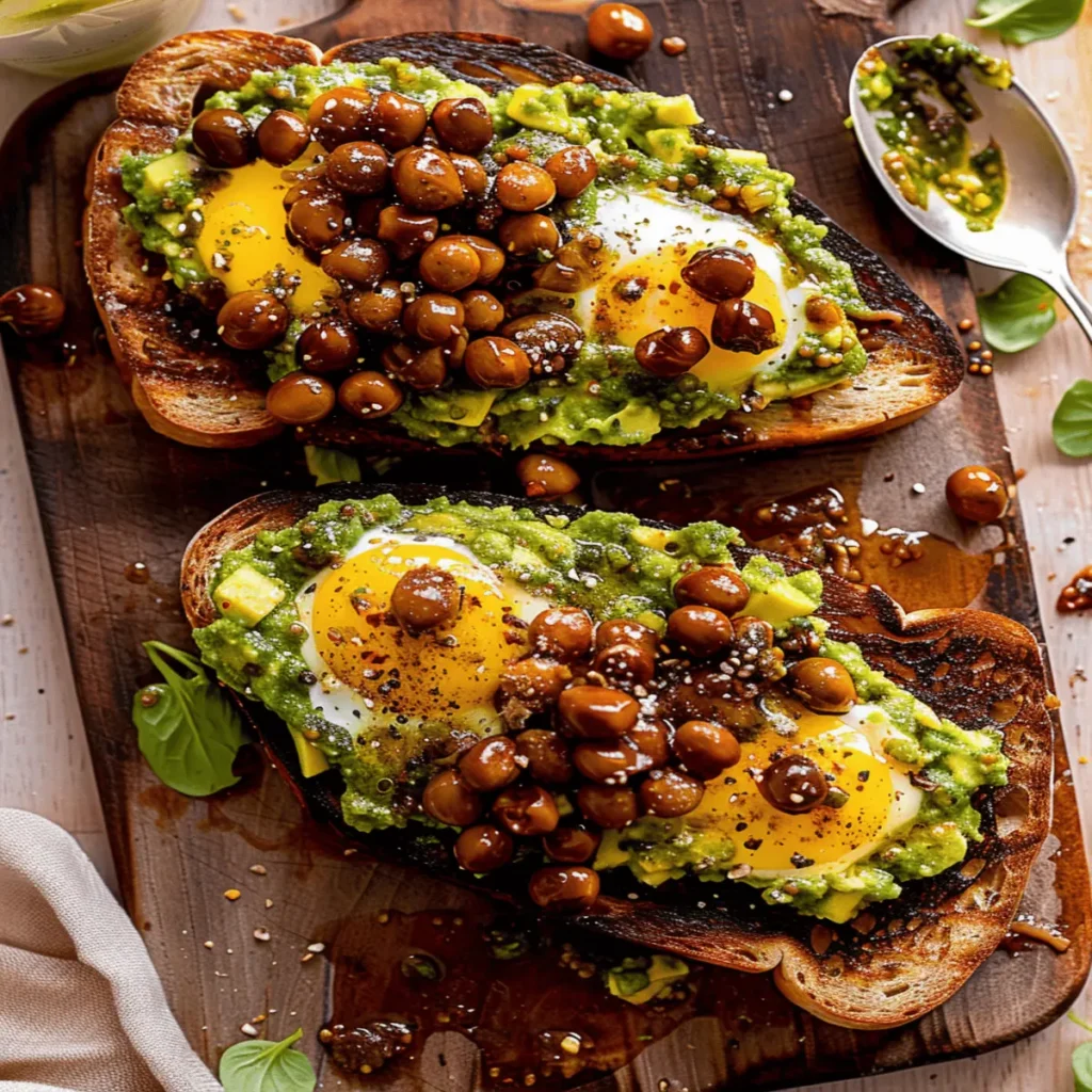 Morning Glory Pesto Egg Avocado Toast