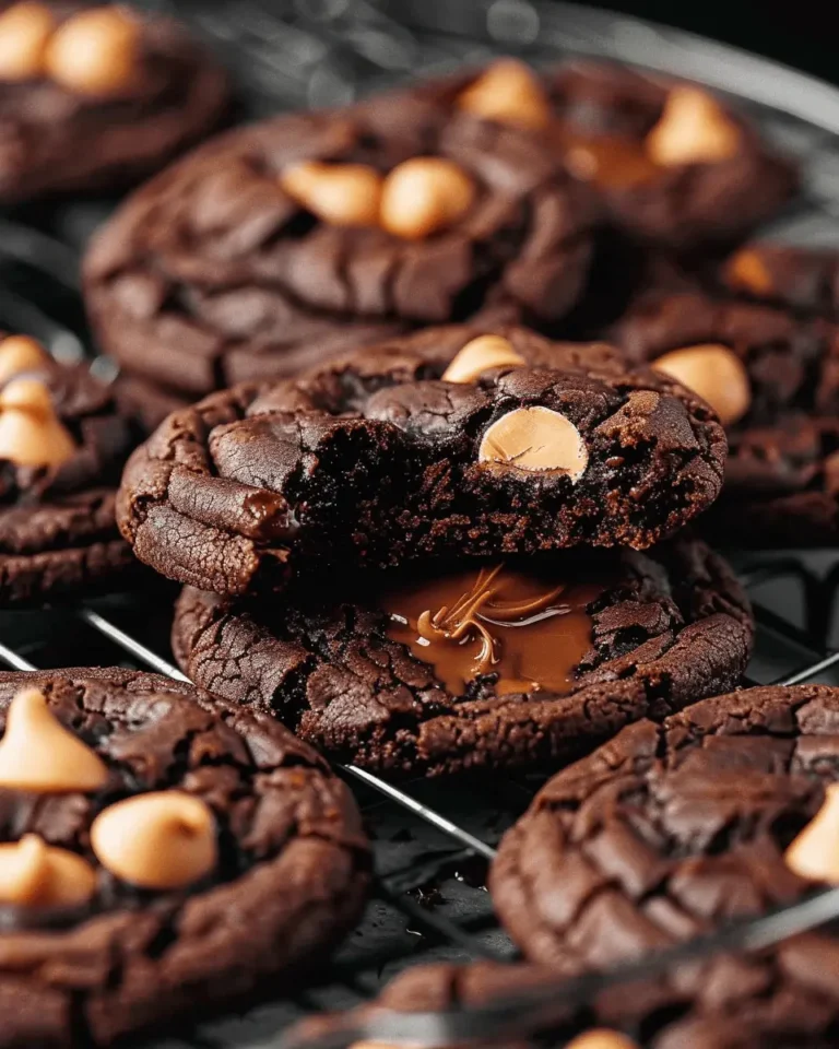 Peanut Butter Filled Chocolate Cookies Recipe (Video)