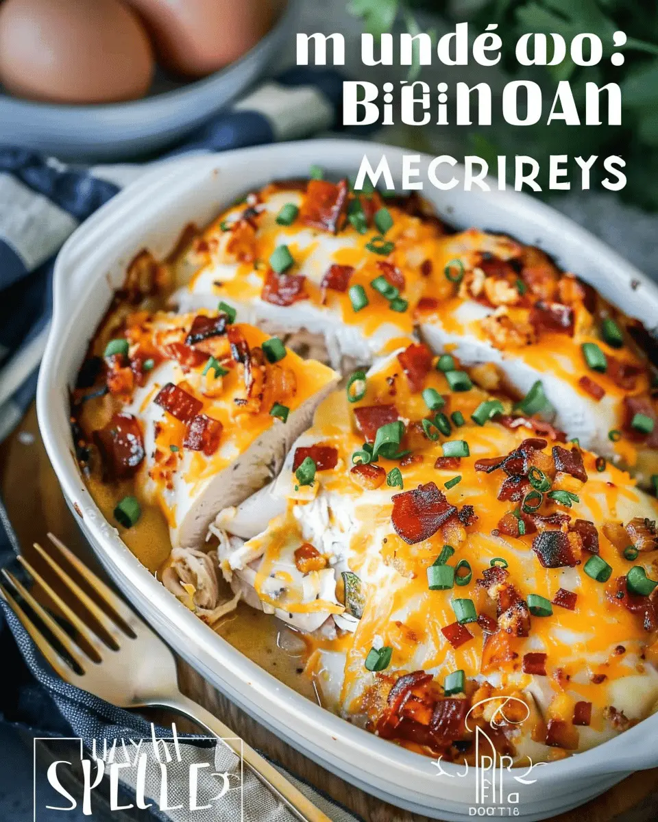 Million Dollar Chicken Bake: Easy Comfort Food with Turkey Bacon