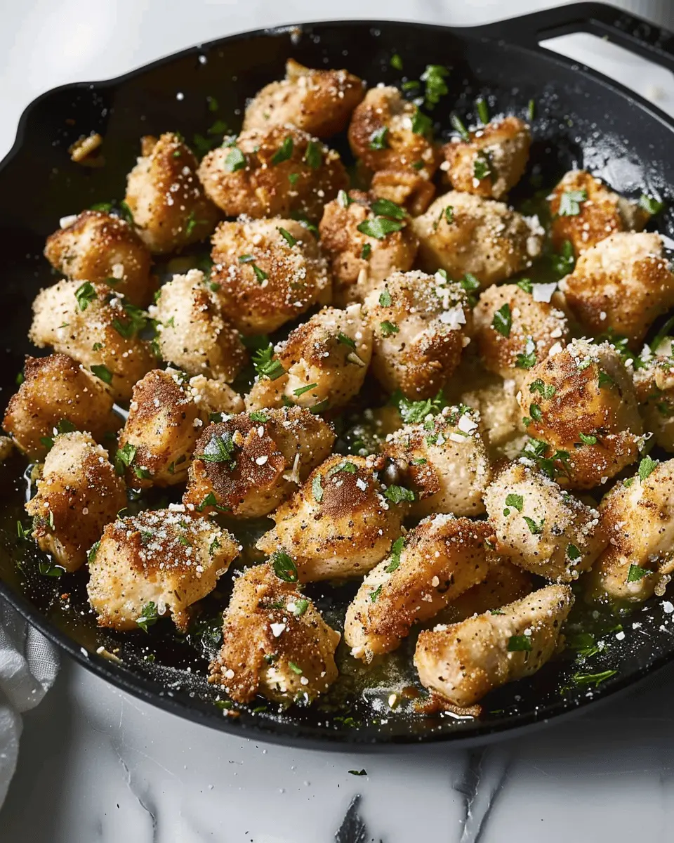 Garlic Parmesan Chicken Bites: Easy, Flavor-Packed Delight