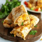 Cheesy Garlic Chicken Wraps