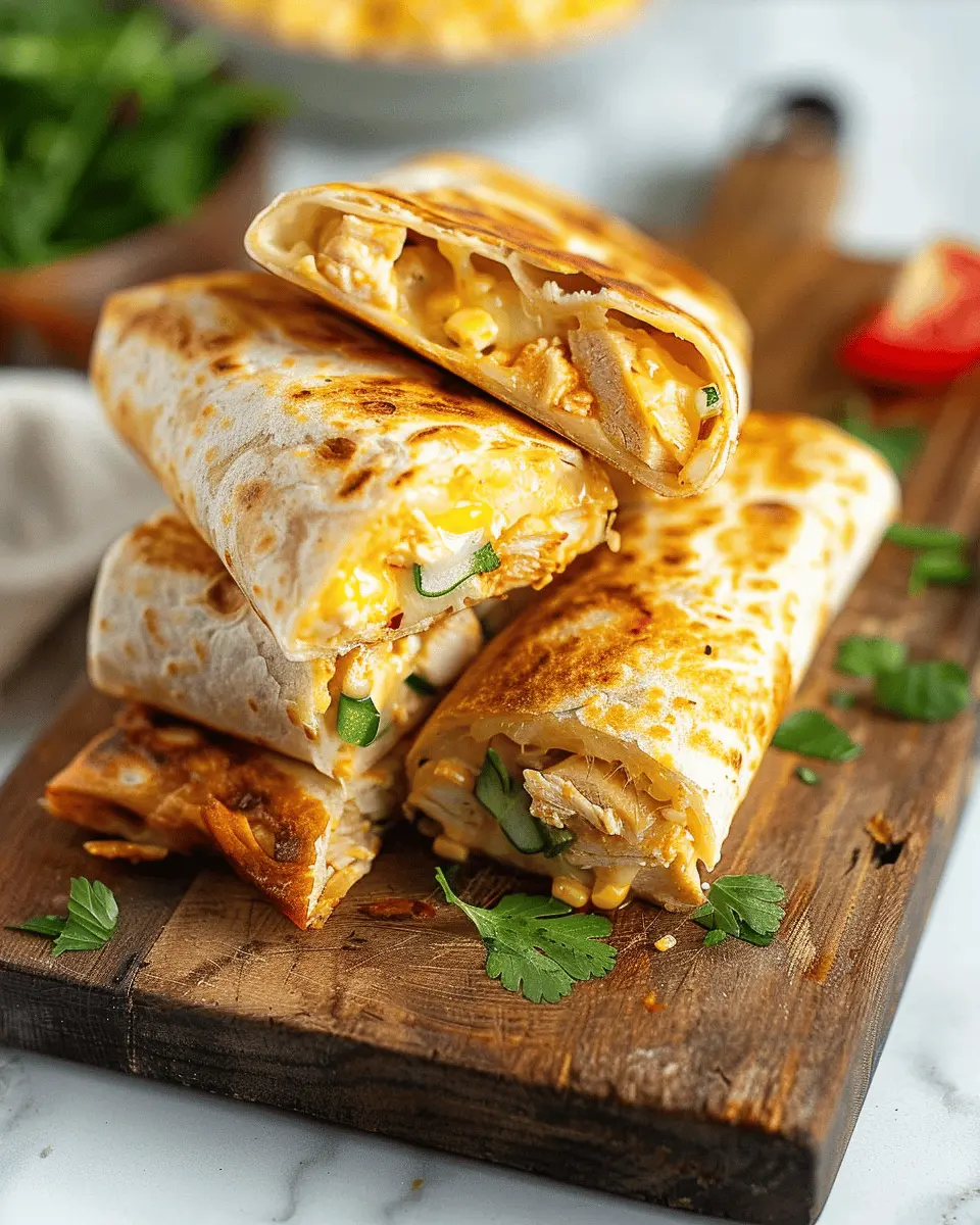 Cheesy Garlic Chicken Wraps: Easy Comfort Food for Everyone