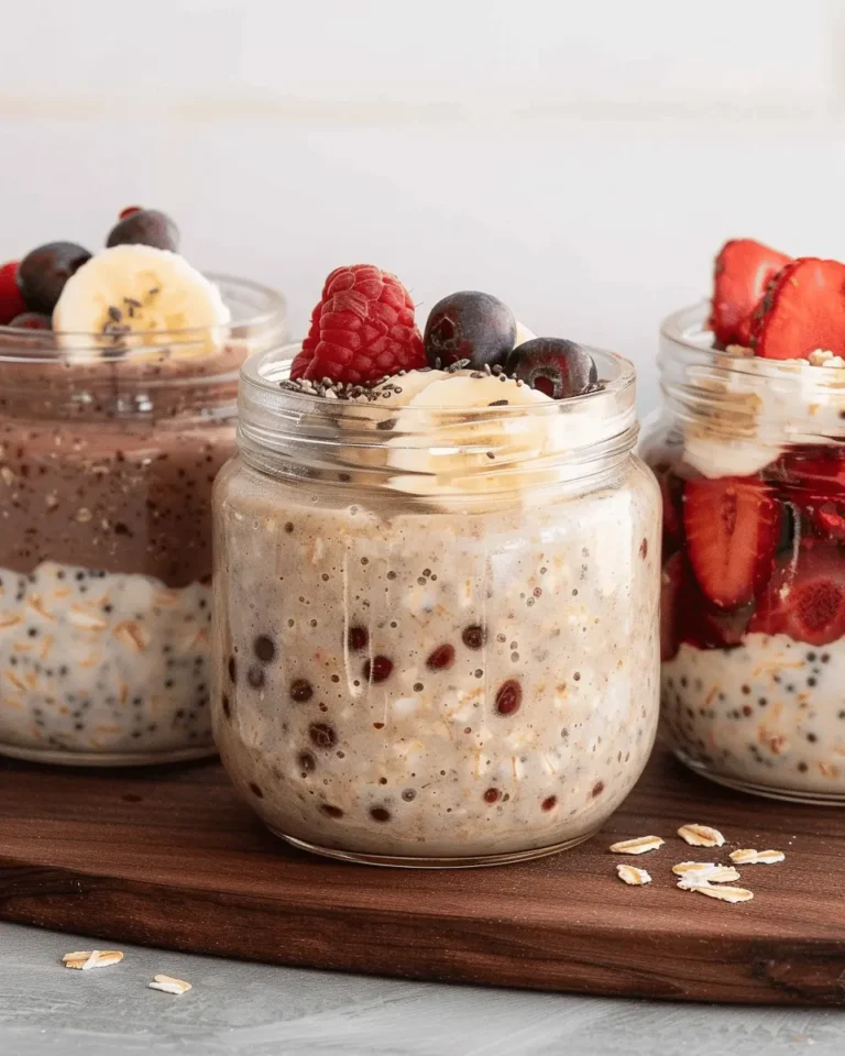Quick & Creamy High Protein Overnight Oats