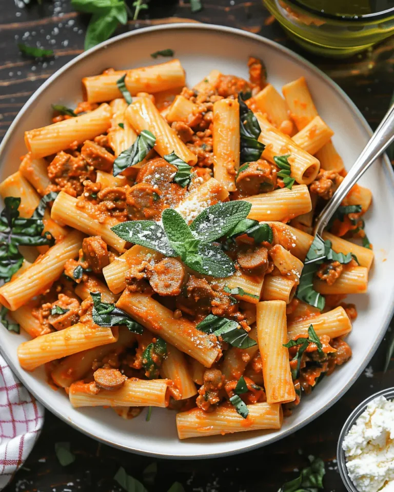Creamy Sausage Rigatoni (One-Pot, 30-Minute Meal)