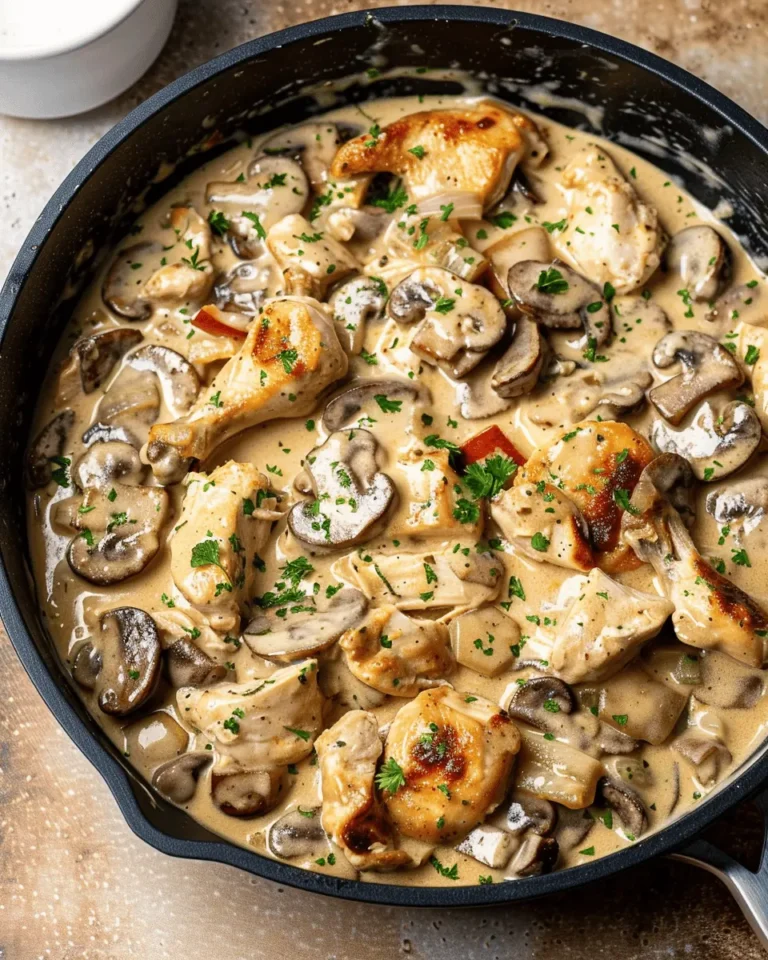 Creamy Chicken Stroganoff