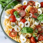 Creamy Caprese Pasta Salad