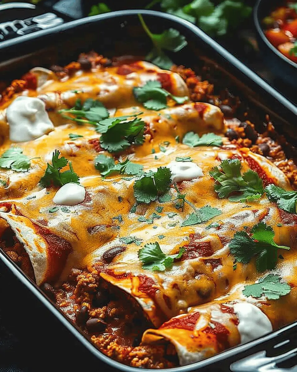 Ground Turkey Black Bean Enchiladas: Easy 40-Minute Delight
