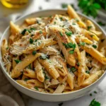 Healthy Garlic Parmesan Chicken Pasta
