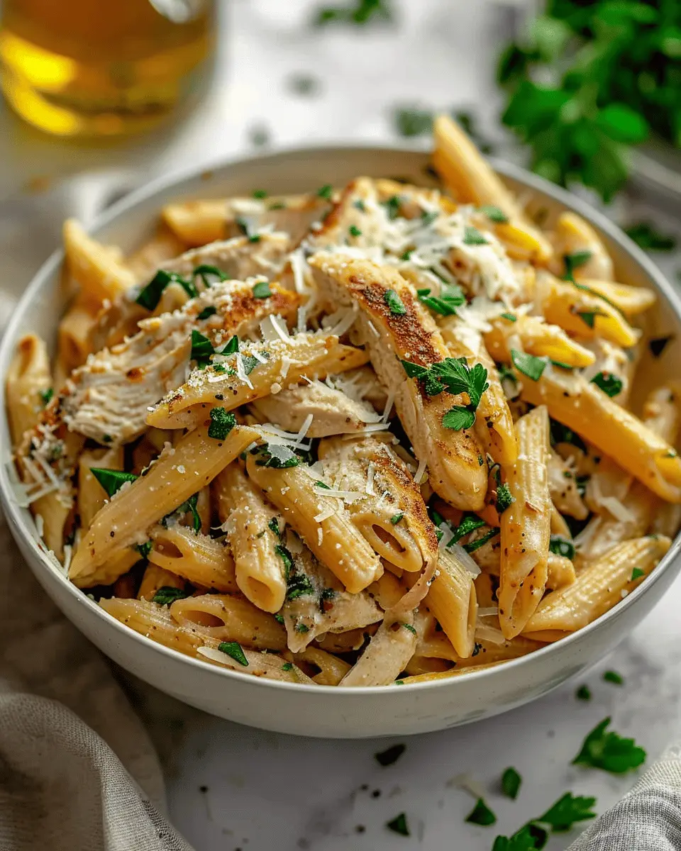 Healthy Garlic Parmesan Chicken Pasta: A Deliciously Easy Recipe