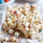 Homemade Funfetti Marshmallow Popcorn Treats Recipe