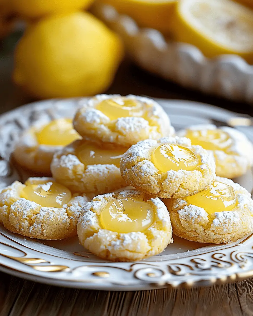 Lemon Thumbprint Cookies Recipe: Easy and Delightfully Sweet Treats