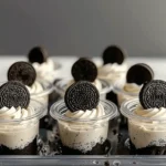 Mini Oreo Dessert Cups with Whipped Cream Cheese Filling