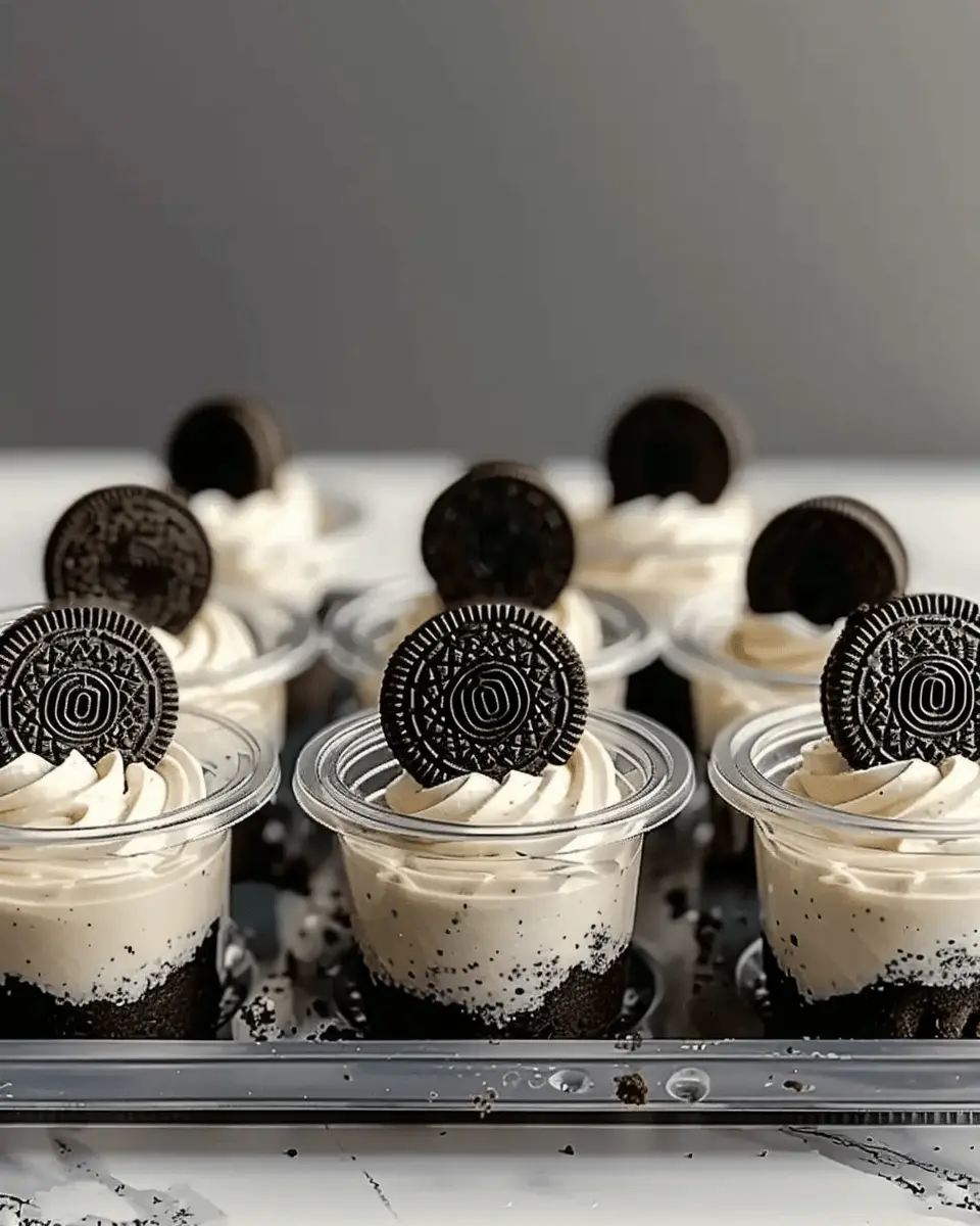 Mini Oreo Dessert Cups: The Best Indulgent Treat with Whipped Cream Cheese Filling