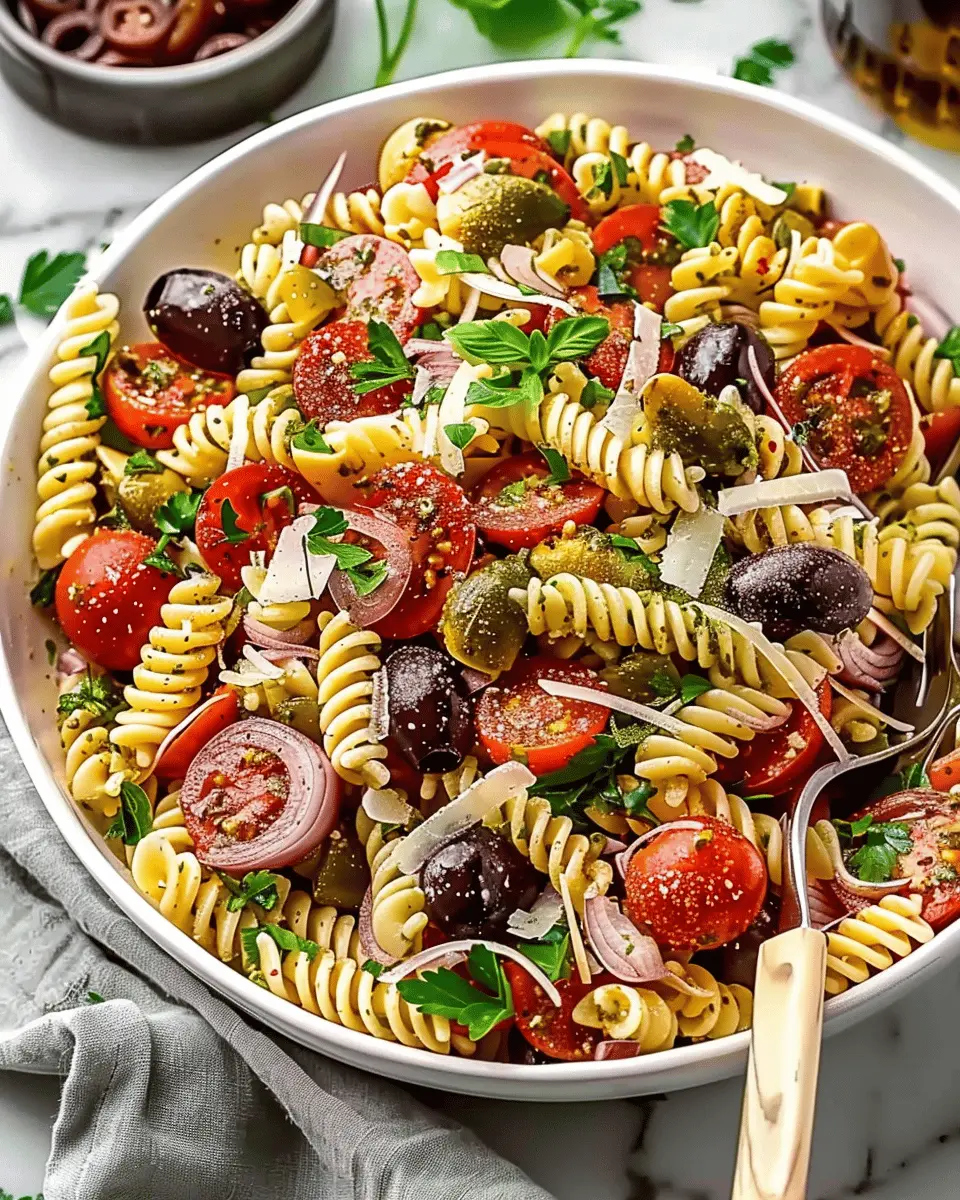Quick Italian Pasta Salad with One Secret Ingredient for Flavorful Bites