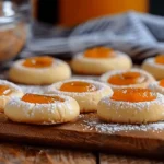 Apricot Almond Thumbprint Cookies