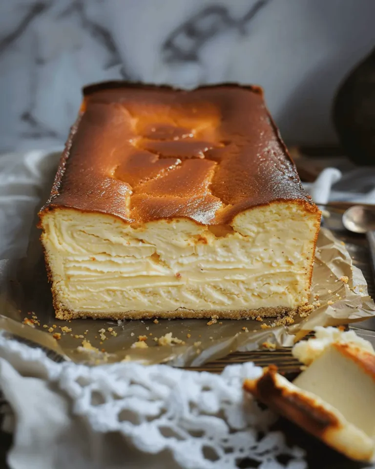 Loaf Pan Basque Cheesecake