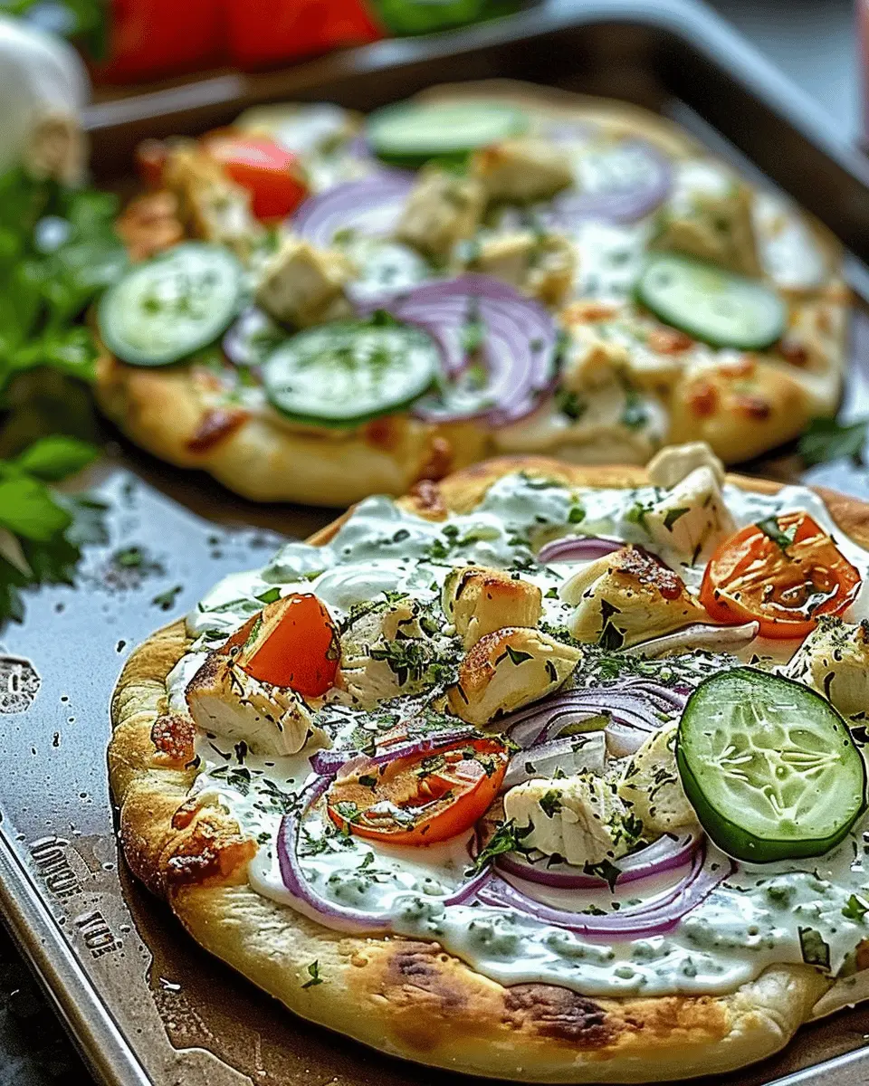 Tzatziki Chicken Pizza: A Juicy Twist on Homemade Delight