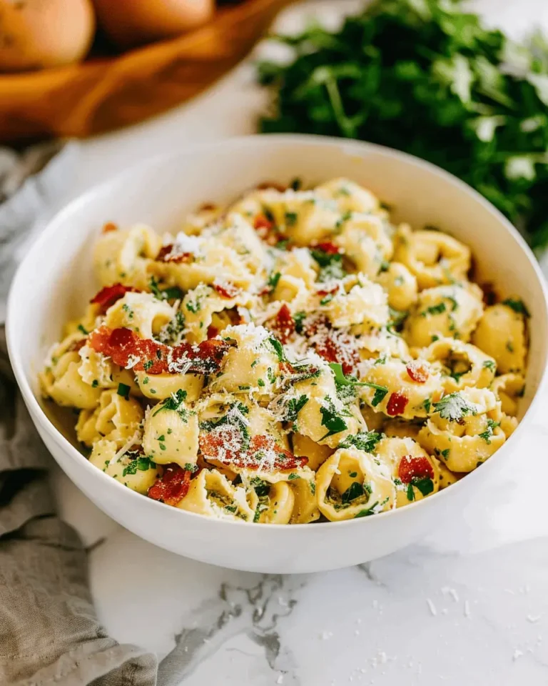 Easy Tortellini Bacon Carbonara