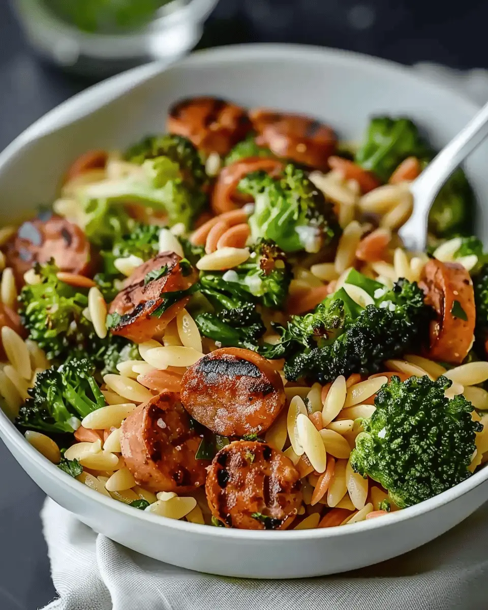 Chicken Sausage and Broccoli Orzo: A Delicious Recipe!