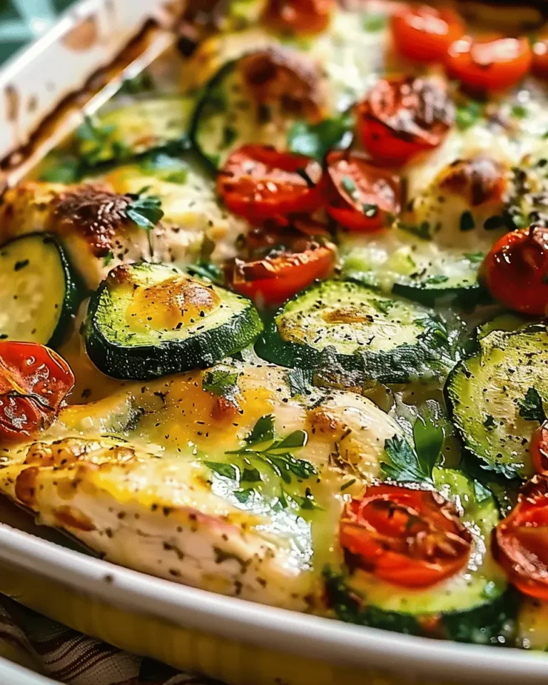 Mediterranean Chicken Zucchini Bake – Healthy, Flavorful & Easy!