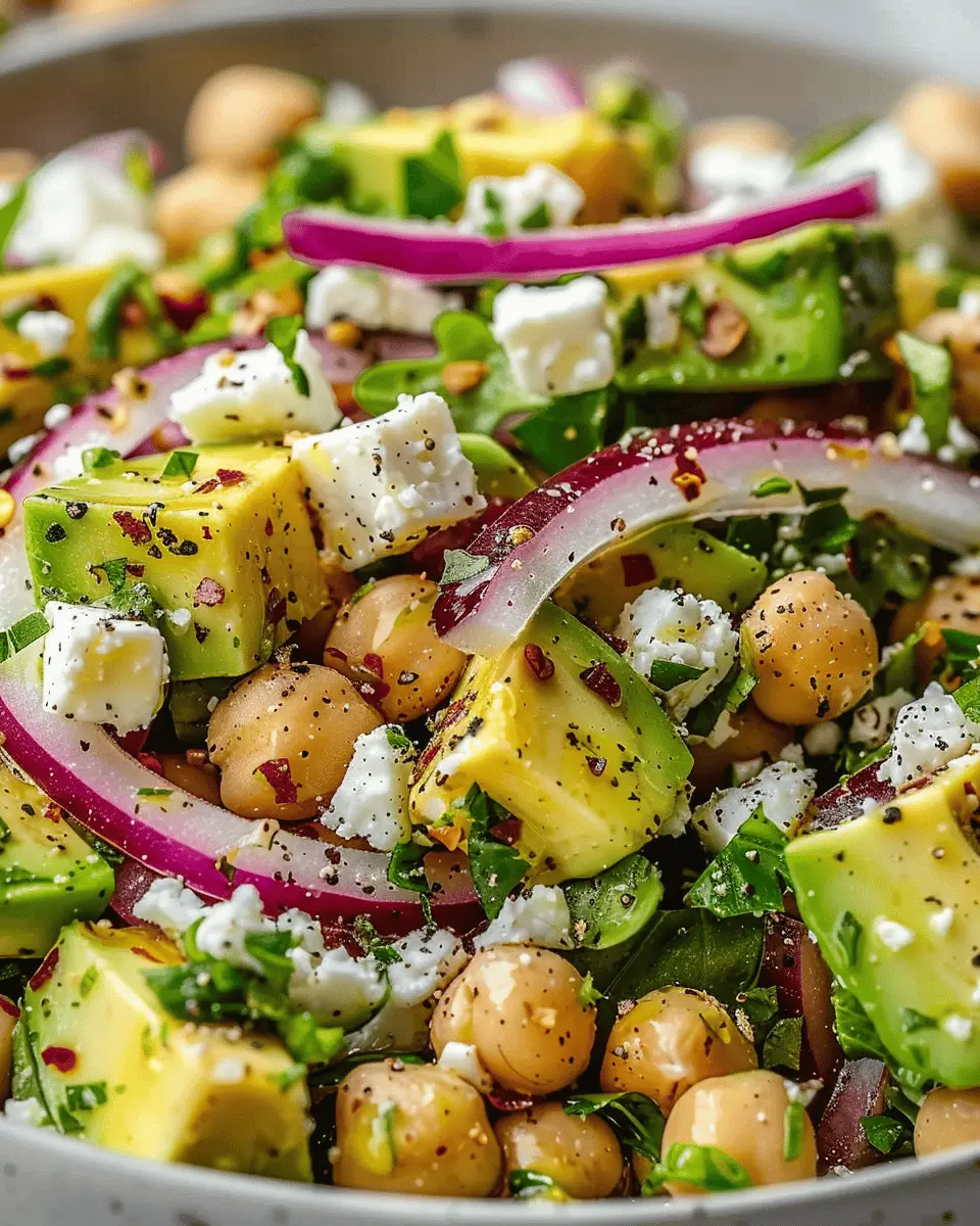 Chickpea Feta Avocado Salad: Easy, Fresh, and Healthy Delight