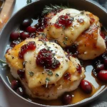 Impressive Cranberry Brie Stuffed Chicken
