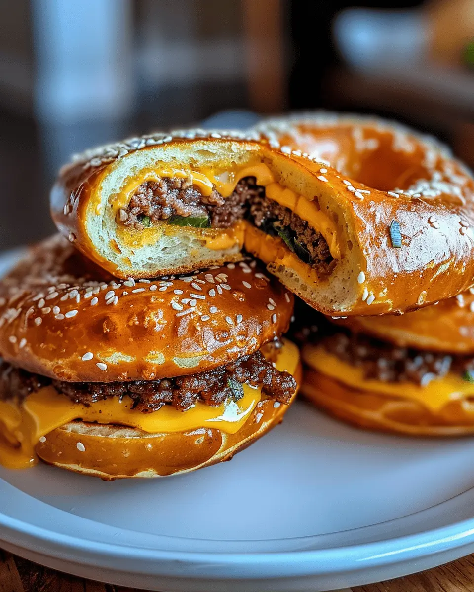 Cheeseburger Pretzel Bombs You’ll Crave All Week with Turkey Bacon