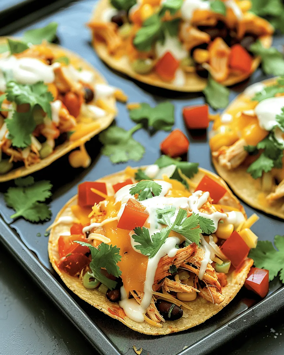 Mexican Rotisserie Chicken Tostadas: Easy and Flavor-Packed Delight