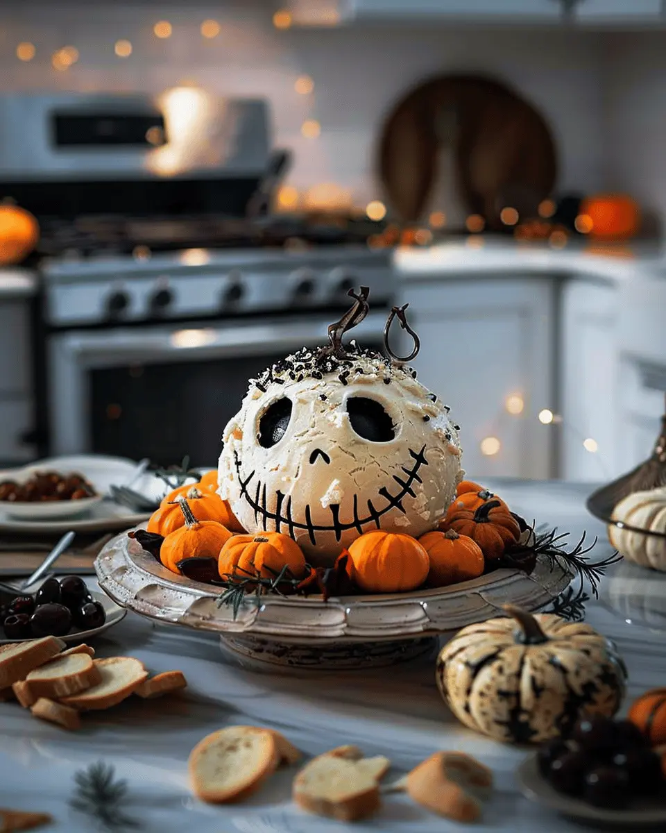 Skellington Cheese Ball Appetizer Recipe for Festive Gatherings