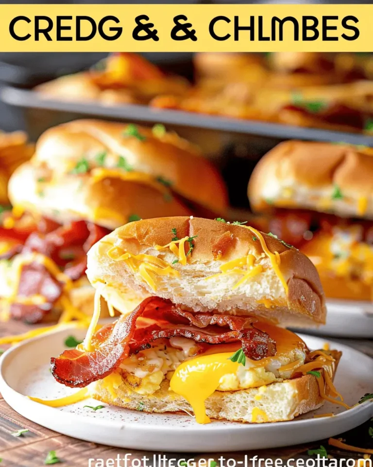 Crack Breakfast Sliders (Bacon Egg & Cheese)