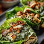 Pesto Chicken Lettuce Wraps: A Quick & Healthy Recipe