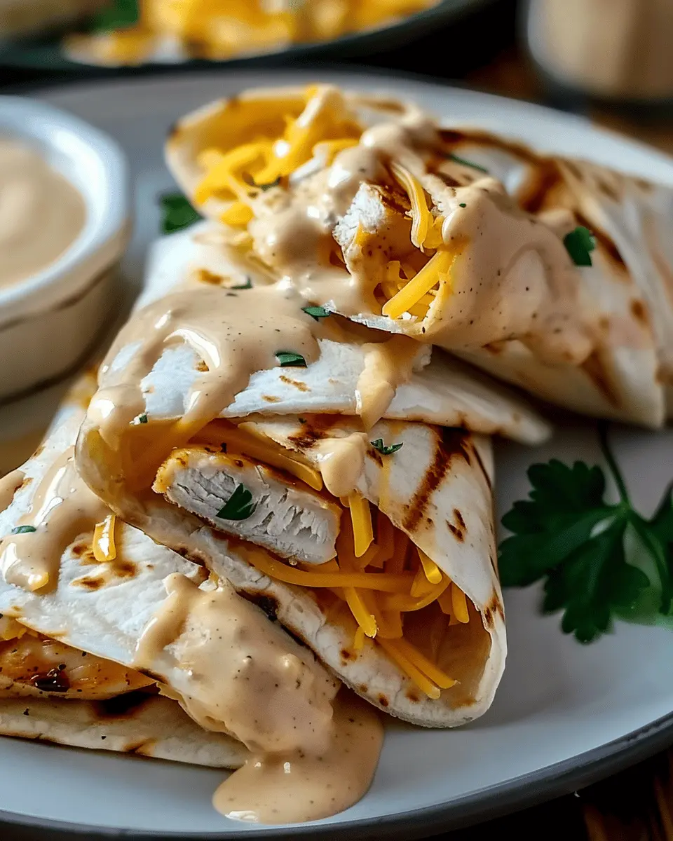Cheesy Garlic Chicken Wraps: The Easy, Indulgent Meal You’ll Love