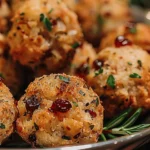 Cranberry Turkey Stuffing Balls