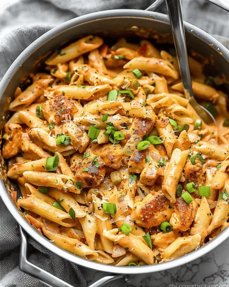 One Pot Creamy Cajun Chicken Pasta