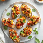 My Favorite Peach Bruschetta.