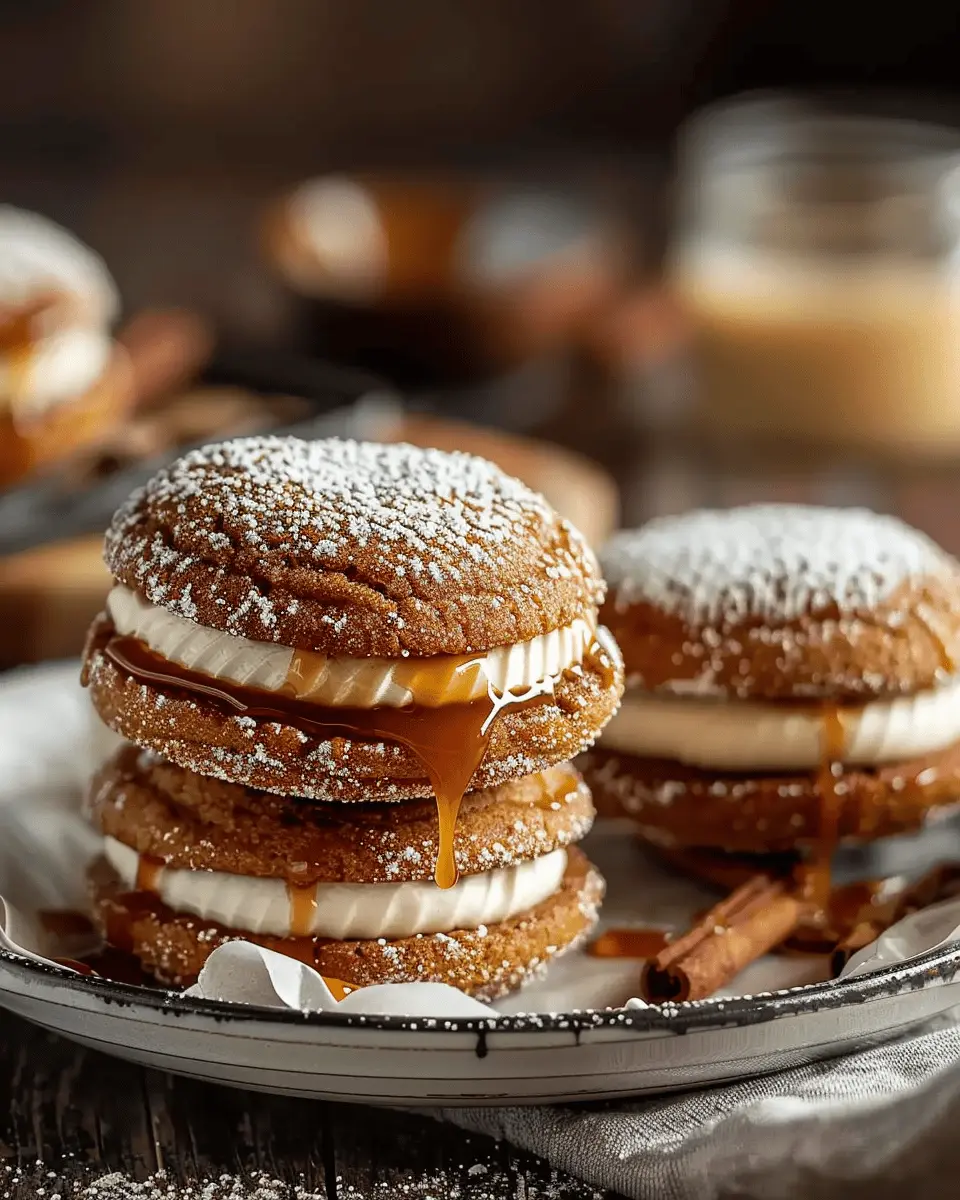 Apple Cider Whoopie Pie Cookies with Caramel: Indulgent Fall Treats