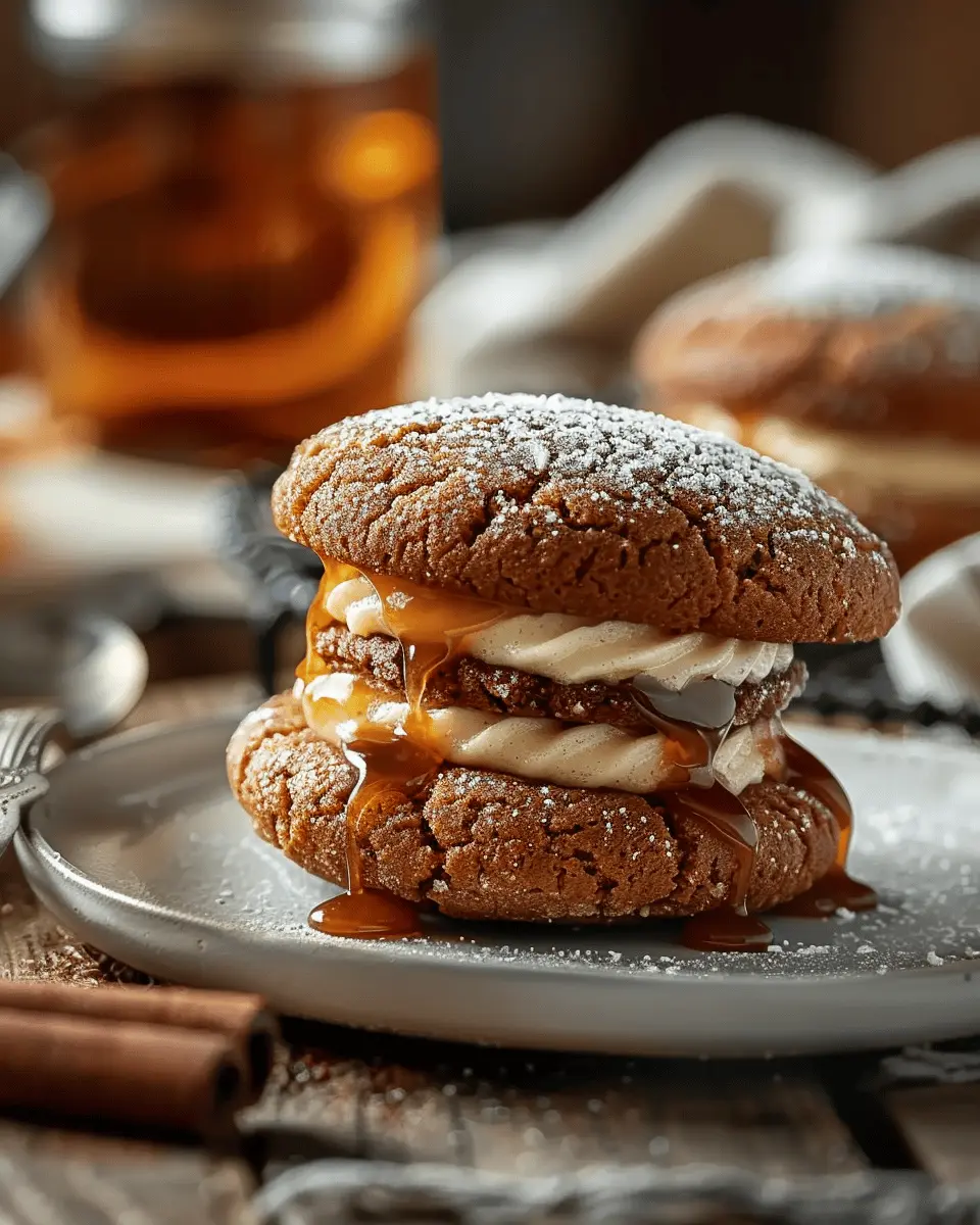 Apple Cider Whoopie Pie Cookies: Indulgent Caramel Surprise