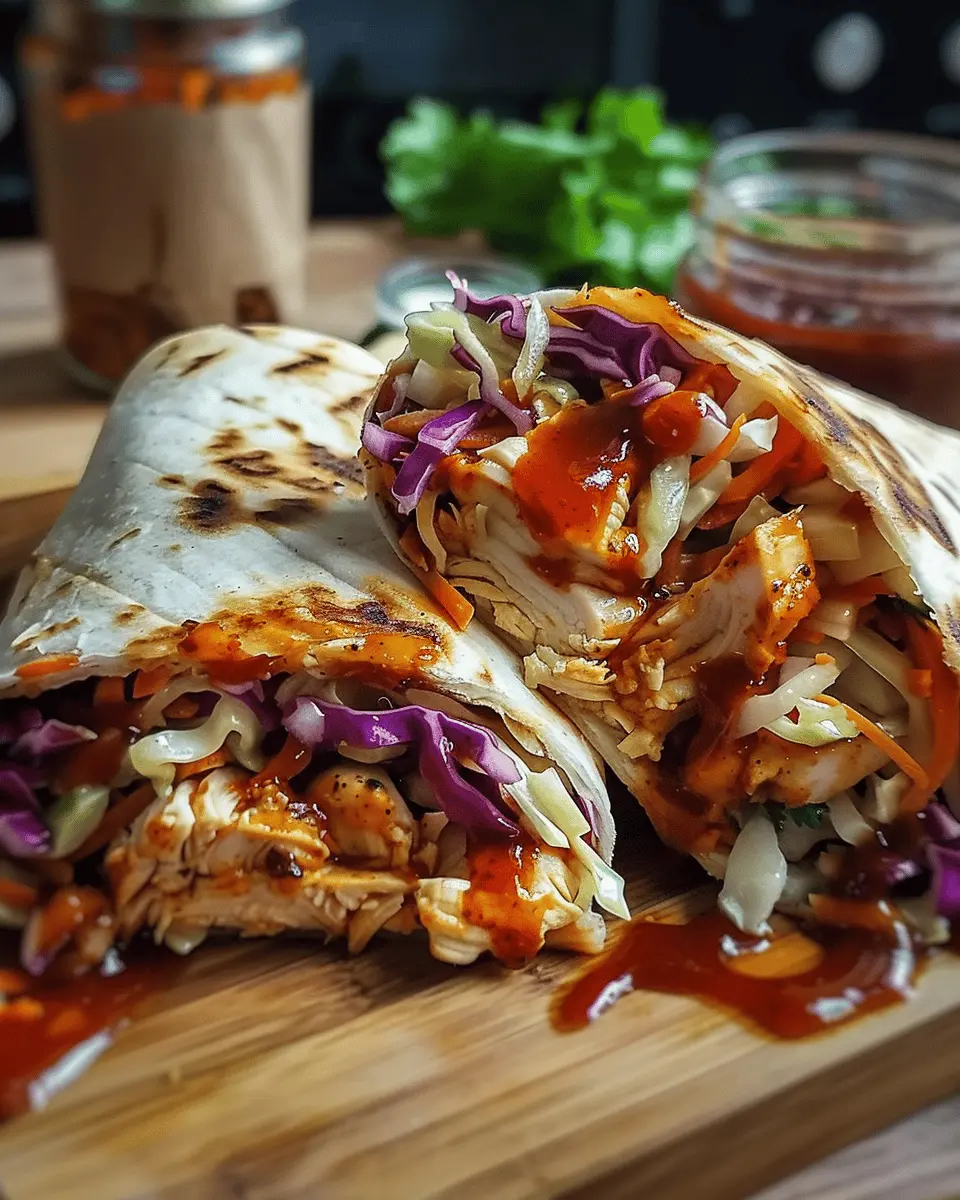 BBQ Chicken Coleslaw Wraps: Easy, Flavorful Delight at Home