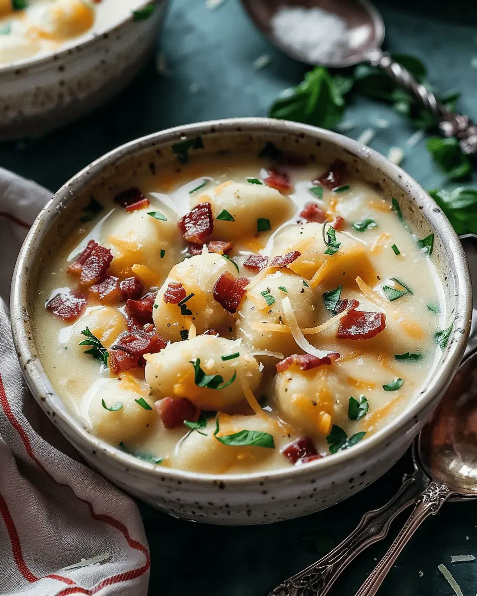 Bacon Cheddar Gnocchi Soup: A Rich and Creamy Indulgence