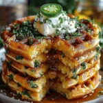 Cheddar Jalapeño Cornbread Waffles: A Flavorful Twist on a Classic