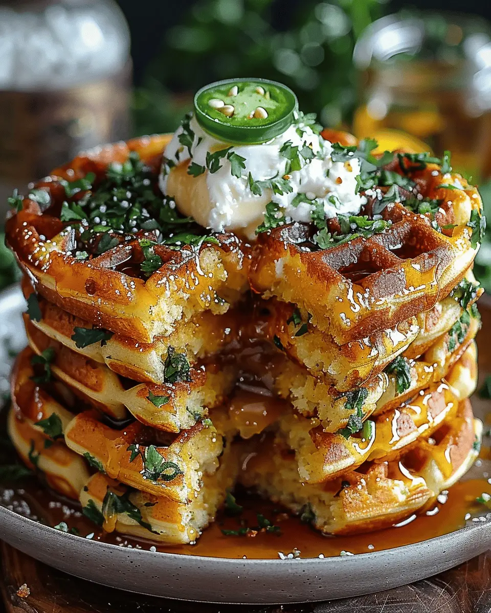 Cheddar Jalapeño Cornbread Waffles: A Delightful Twist on a Classic