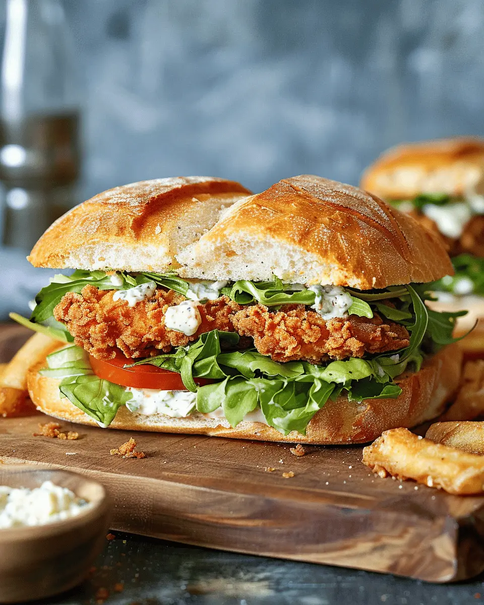 Crispy Chicken Caesar Sandwich: Easy Recipe with Turkey Bacon