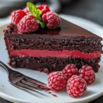 Dark Chocolate Raspberry Mousse Cake is a must-try!