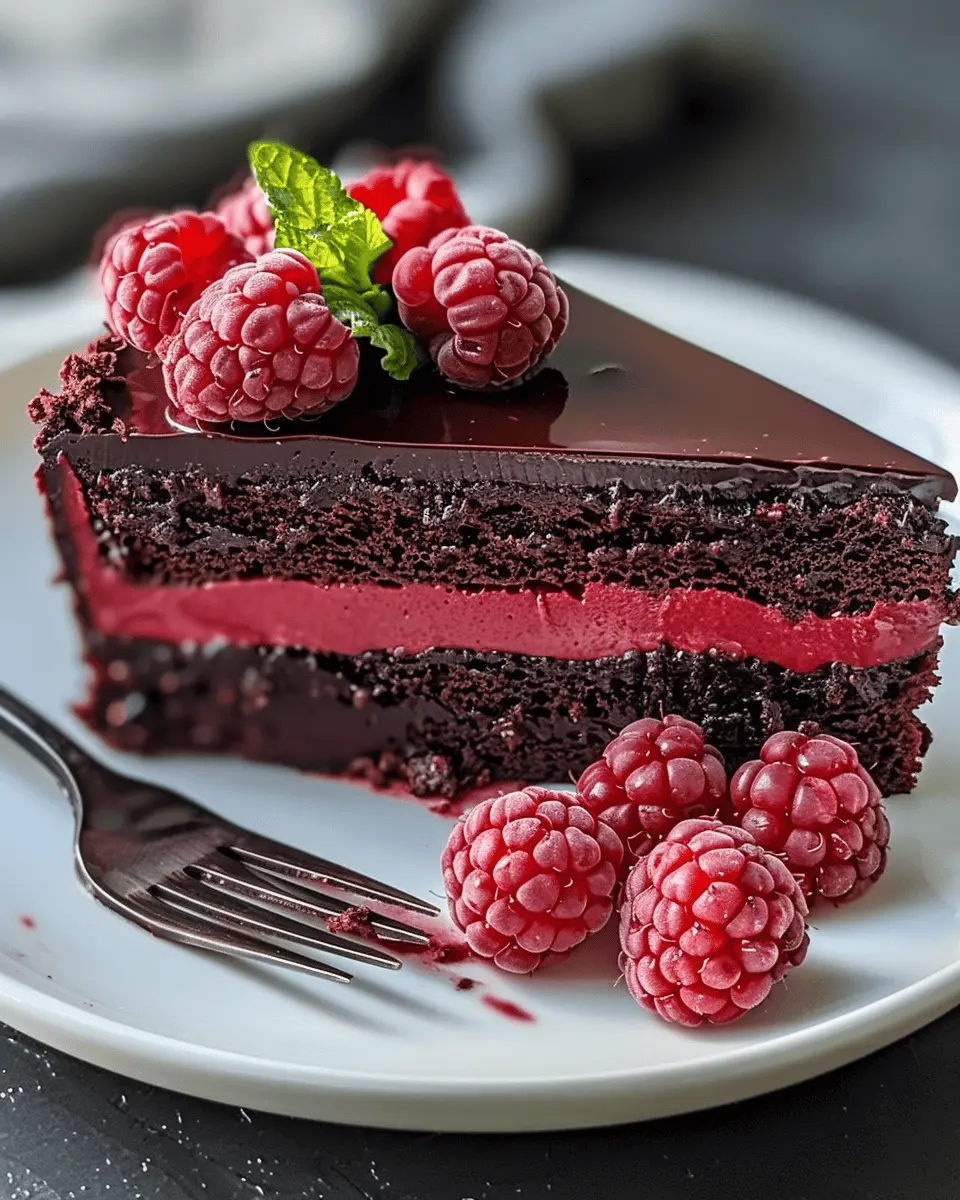 Dark Chocolate Raspberry Mousse Cake is a Must-Try Indulgence