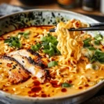 Fiery Chicken Ramen : A Comforting Noodle Bowl