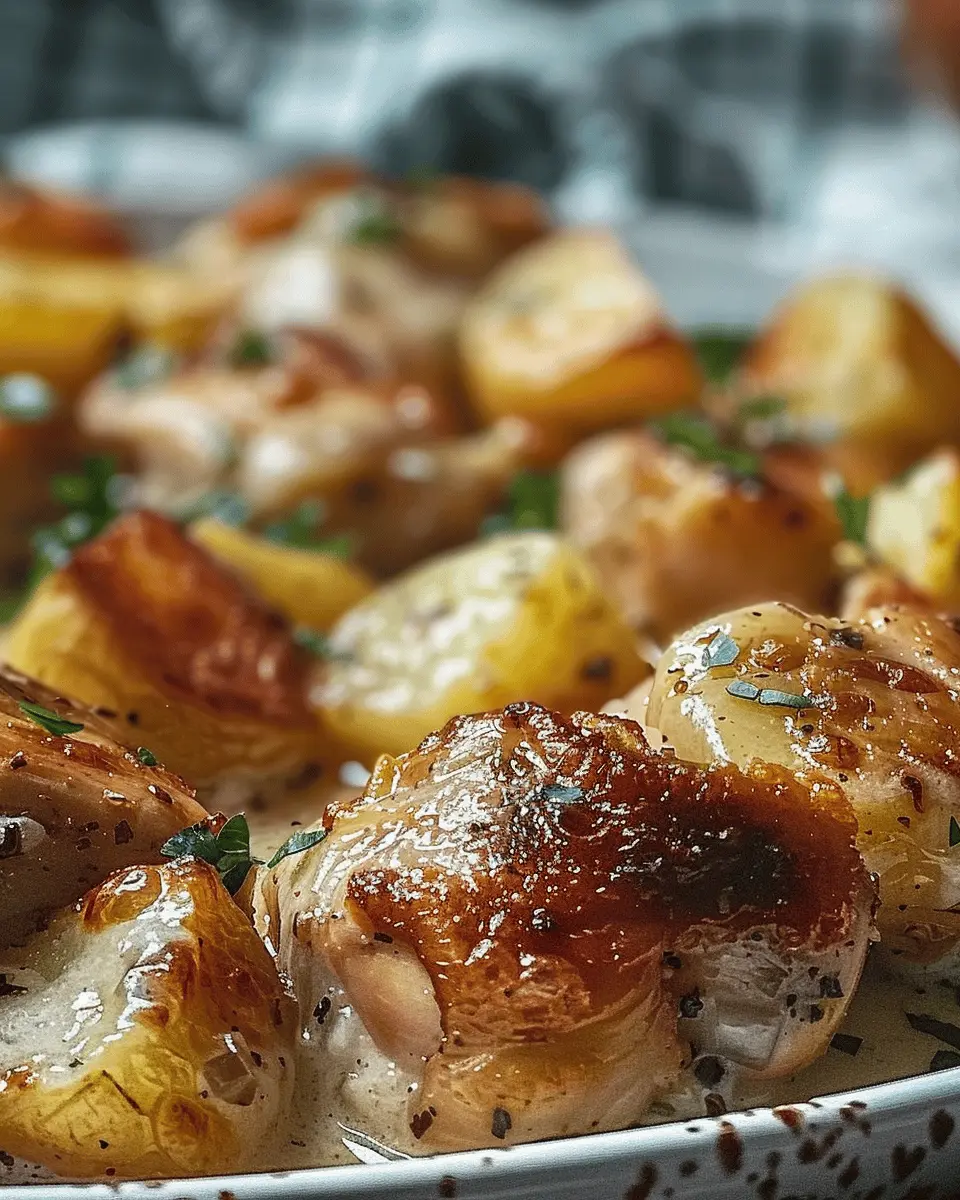 Garlic Parmesan Crockpot Chicken and Potatoes: The Best Recipe Ever