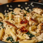 Healthy Garlic Parmesan Chicken Pasta Recipe