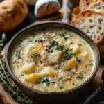 Hearty Cheddar Garlic Herb Potato Soup Recipe